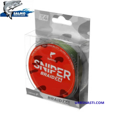 Шнур плетёный Salmo Sniper Braid X4 Army Green размотка 91-120м зелёный